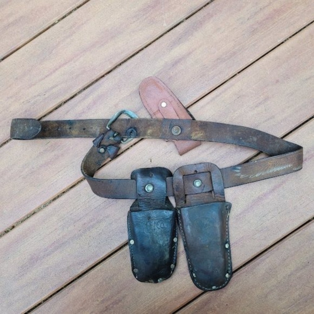 1940s Felco Leather Custom Made Hunting Fishing Outdoors OOAK Gift Eagle Belt